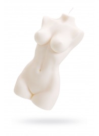 Белая интерьерная свеча в форме женского торса - 850 гр. - Pecado - купить с доставкой в Ессентуках