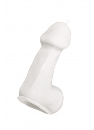 Белая свеча в форме пениса - 47 гр. - Pecado - купить с доставкой в Ессентуках