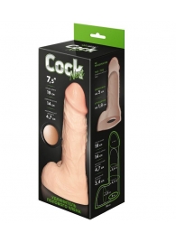 Телесный фаллоудлинитель с мошонкой Cock Next - 19 см. - LOVETOY (А-Полимер) - в Ессентуках купить с доставкой