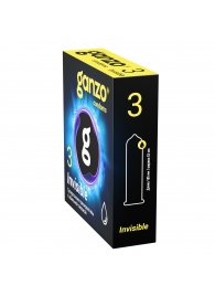 Супертонкие презервативы Ganzo Invisible - 3 шт. - Ganzo - купить с доставкой в Ессентуках