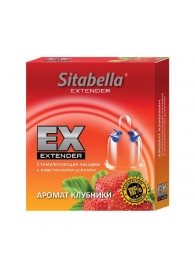 Стимулирующая насадка Sitabella Extender  Клубника - Sitabella - купить с доставкой в Ессентуках