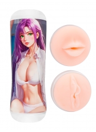 Двусторонний мастурбатор аниме - ротик и вагина - Tokyo Style - в Ессентуках купить с доставкой