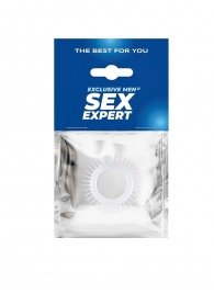 Эластичное эрекционное кольцо с шипиками и шариком - Sex Expert - в Ессентуках купить с доставкой