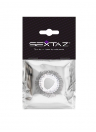 Эластичное эрекционное кольцо с длинными черными «ресничками» - Sextaz - в Ессентуках купить с доставкой