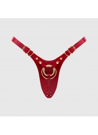 Красный пояс для фиксации насадок Strap-On-Me Leatherette Harness Fabulous - Strap-on-me - купить с доставкой в Ессентуках