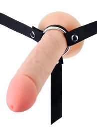 Мужской полый страпон на регулируемых ремешках - 22 см. - Sex Expert - купить с доставкой в Ессентуках