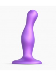 Фиолетовая насадка Strap-On-Me Dildo Plug Curvy size S - Strap-on-me - купить с доставкой в Ессентуках