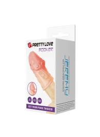 Телесная насадка на пенис Booker - 8 см. - Baile - в Ессентуках купить с доставкой