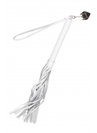 Белая кожаная плеть - 50 см. - Pecado - купить с доставкой в Ессентуках