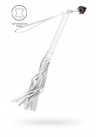 Белая кожаная плеть - 50 см. - Pecado - купить с доставкой в Ессентуках