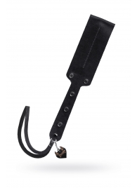 Черный кожаный пэддл - 32 см. - Pecado - купить с доставкой в Ессентуках