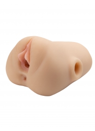 Телесный мастурбатор с вибрацией Double Pounder Vibrating Squeeze Stroker - Pipedream - в Ессентуках купить с доставкой