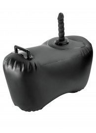 Черное надувное кресло с платформой для фиксации дилдо Body Dock Inflatable Love Seat - Pipedream - купить с доставкой в Ессентуках