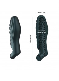 Серая силиконовая насадка на пенис с подхватом Manwan Ryzer - Manwan - в Ессентуках купить с доставкой