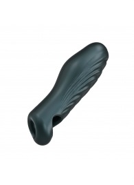 Серая силиконовая насадка на пенис с подхватом Manwan Ryzer - Manwan - в Ессентуках купить с доставкой