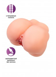 Реалистичный мастурбатор в форме попки с 2 любовными входами - No Name - в Ессентуках купить с доставкой