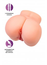 Реалистичный мастурбатор в форме попки с двумя любовными входами - No Name - в Ессентуках купить с доставкой