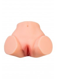 Телесный реалистичный мастурбатор-полуторс с 2 любовными входами - No Name - в Ессентуках купить с доставкой
