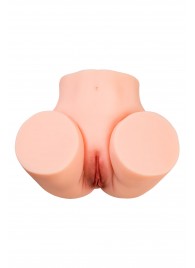 Телесный мастурбатор в форме попки с 2 любовными входами - No Name - в Ессентуках купить с доставкой