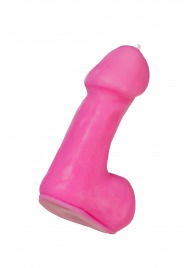 Розовая свеча в форме пениса - 47 гр. - Pecado - купить с доставкой в Ессентуках