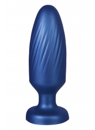 Синяя анальная пробка 4 Inch Silicone Anal Plug - 12 см. - NMC