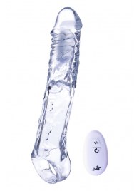 Прозрачная насадка-удлинитель Length Enhancer With Bullet с подхватом - 22,3 см. - NMC - в Ессентуках купить с доставкой