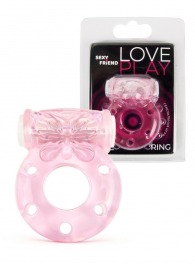 Розовое эрекционное виброкольцо с бабочкой - 1137 - в Ессентуках купить с доставкой