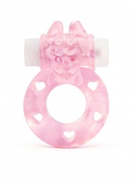 Розовое эрекционное виброкольцо в форме зайчика - 1137 - в Ессентуках купить с доставкой