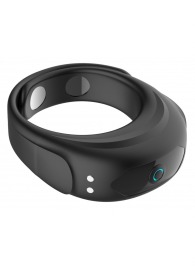 Черное эрекционное виброкольцо на ремешках - Boys of Toys - в Ессентуках купить с доставкой