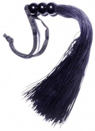 Черная силиконовая плетка - 25,4 см. - Boys of Toys - купить с доставкой в Ессентуках