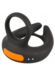 Черный вибростимулятор мошонки RC Scrotum Stimulator with Vibration - Orion - в Ессентуках купить с доставкой