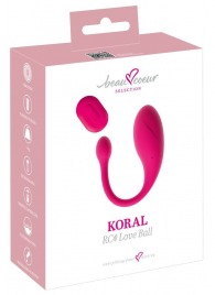 Розовое виброяйцо KORAL RC Love Ball - Orion