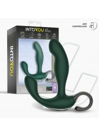 Зеленый вибромассажёр простаты Greeny - 12,8 см. - Intoyou - в Ессентуках купить с доставкой