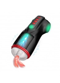 Интерактивный мастурбатор Raven с вакуумом, вибрацией и подсветкой - Shots Media BV - в Ессентуках купить с доставкой