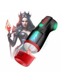 Интерактивный мастурбатор Raven с вакуумом, вибрацией и подсветкой - Shots Media BV - в Ессентуках купить с доставкой