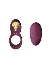 Фиолетовое эрекционное виброкольцо Bayek с пультом ДУ - Zalo - в Ессентуках купить с доставкой