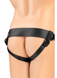 Телесный фаллопротез на черных ремнях Conall - 15 см. - ToyFa - купить с доставкой в Ессентуках