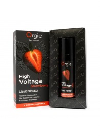 Жидкий вибратор Orgie High Voltage Strawberry - 15 мл. - ORGIE - купить с доставкой в Ессентуках