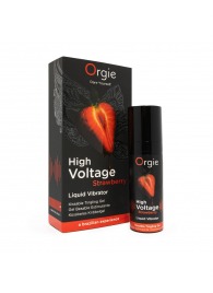 Жидкий вибратор Orgie High Voltage Strawberry - 15 мл. - ORGIE - купить с доставкой в Ессентуках