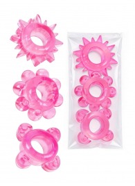 Комплект из 3 розовых эрекционных колец - Erowoman-Eroman - в Ессентуках купить с доставкой