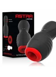 Черно-красный мастурбатор с вибрацией и всасыванием - JAMYJOB - в Ессентуках купить с доставкой