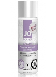 Лубрикант на водной основе для женщин JO AGAPE LUBRICANT ORIGINAL - 60 мл. - System JO - купить с доставкой в Ессентуках