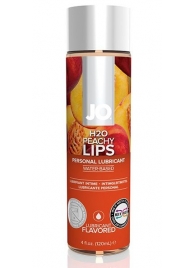 Лубрикант на водной основе с ароматом персика JO Flavored Peachy Lips - 120 мл. - System JO - купить с доставкой в Ессентуках