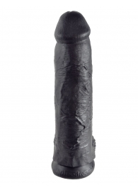 Чёрный фаллоимитатор-гигант 12  Cock with Balls - 30,5 см. - Pipedream