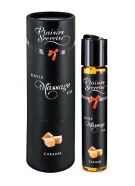 Массажное масло с ароматом карамели Huile de Massage Gourmande Caramel - 59 мл. - Plaisir Secret - купить с доставкой в Ессентуках