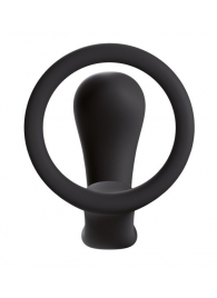 Чёрное эрекционное кольцо с анальной пробкой Bootie Ring - Fun Factory - в Ессентуках купить с доставкой
