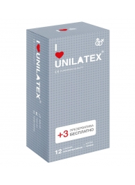 Презервативы с точками Unilatex Dotted - 12 шт. + 3 шт. в подарок - Unilatex - купить с доставкой в Ессентуках