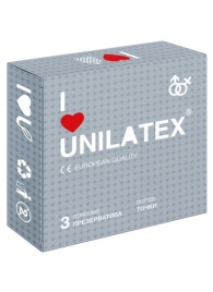 Презервативы с точками Unilatex Dotted - 3 шт. - Unilatex - купить с доставкой в Ессентуках