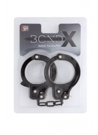 Чёрные наручники из листового металла BONDX METAL CUFFS BLACK - Dream Toys - купить с доставкой в Ессентуках