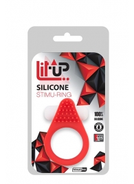 Красное эрекционное кольцо LIT-UP SILICONE STIMU RING 1 RED - Dream Toys - в Ессентуках купить с доставкой